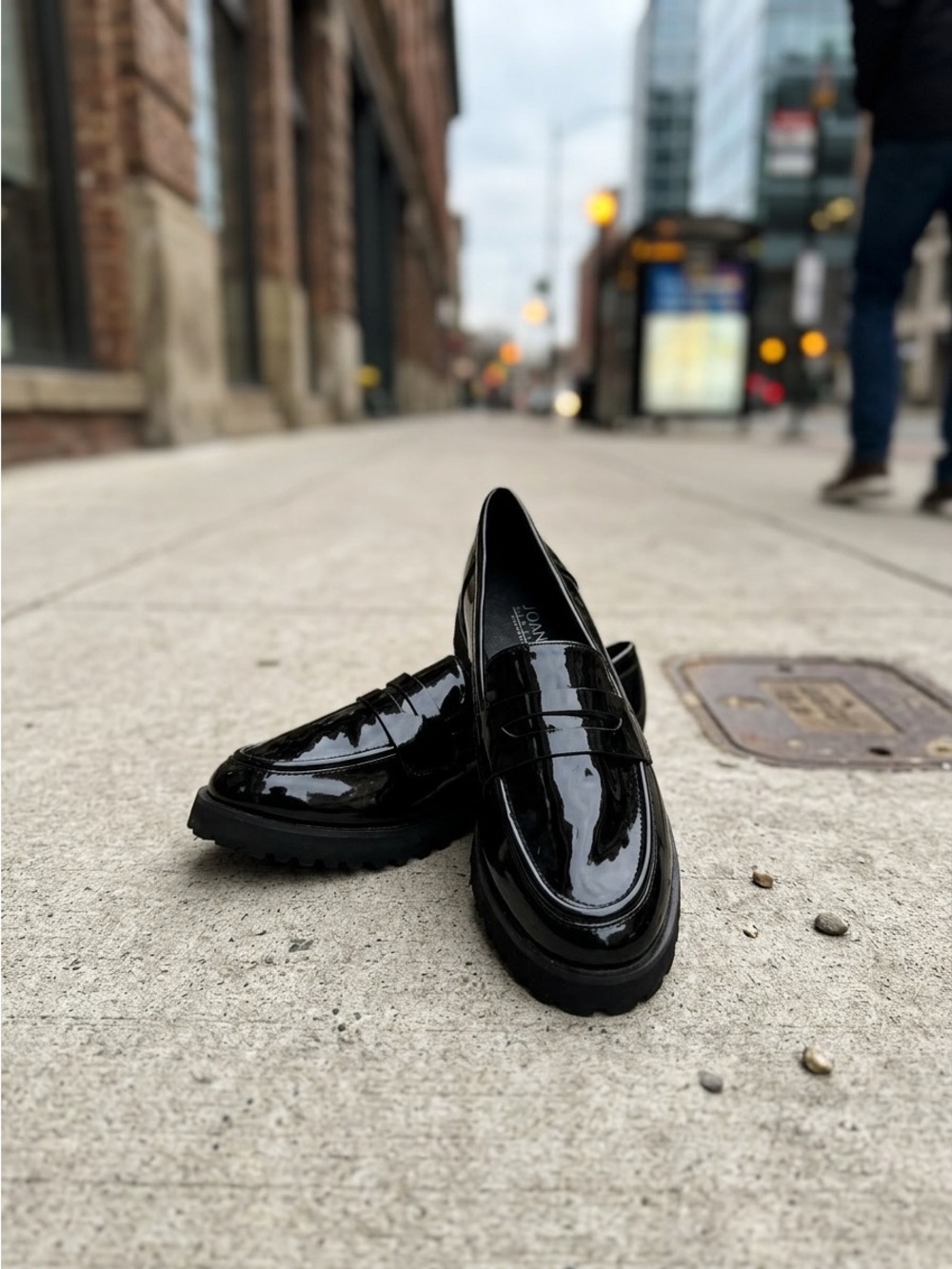 NWOT Jones New York Black Patent Leather Loafers